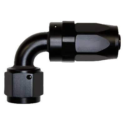 -8 AN Hose End to -8 AN Female Swivel 90-Degree Fitting